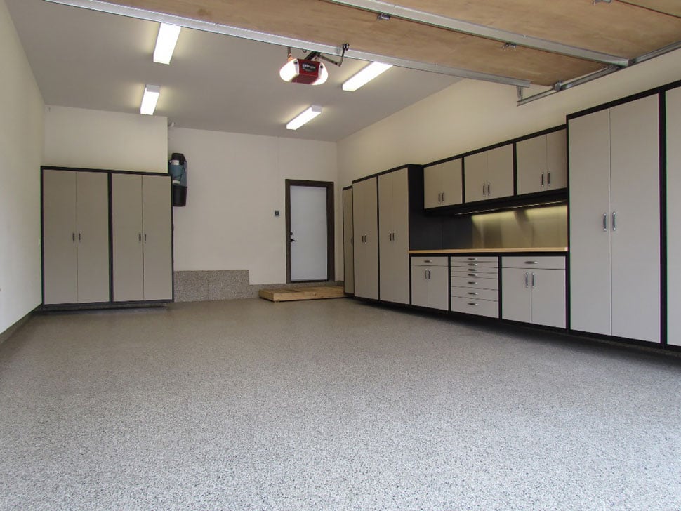 garage floor replacement after shot
