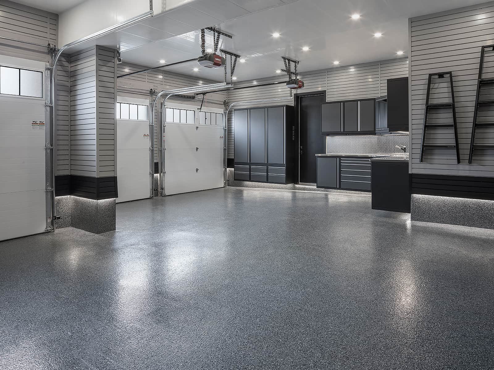 garage floor coating of 3 car garage by Garage Living