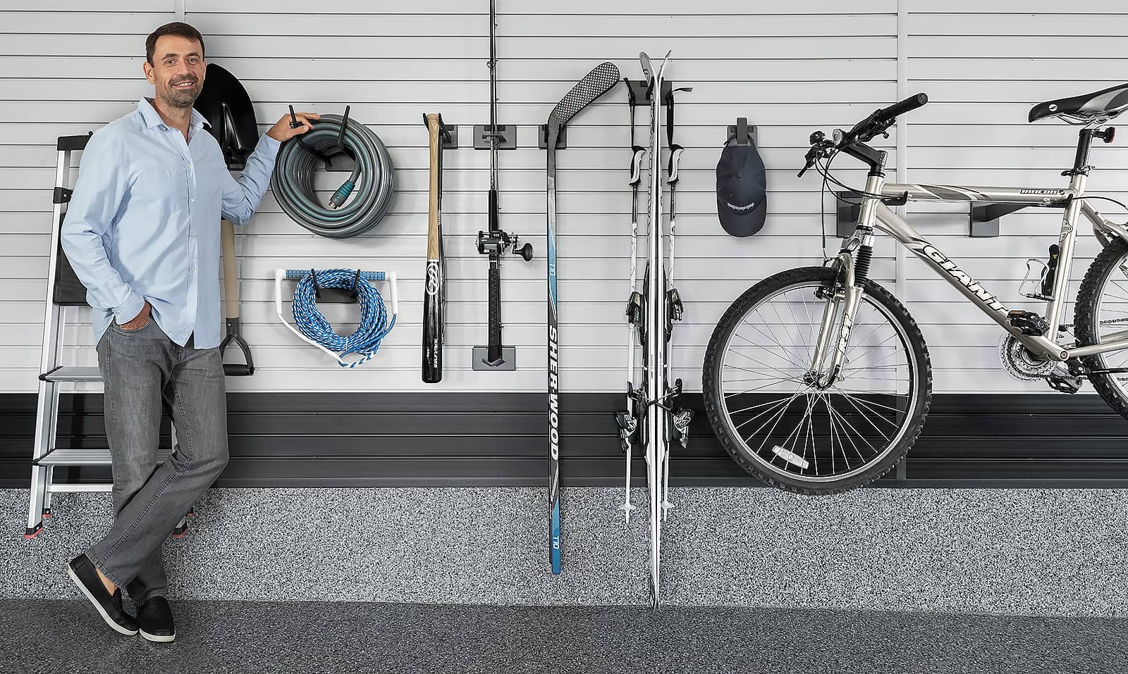 LINEA Slatwall accessories by Garage Living