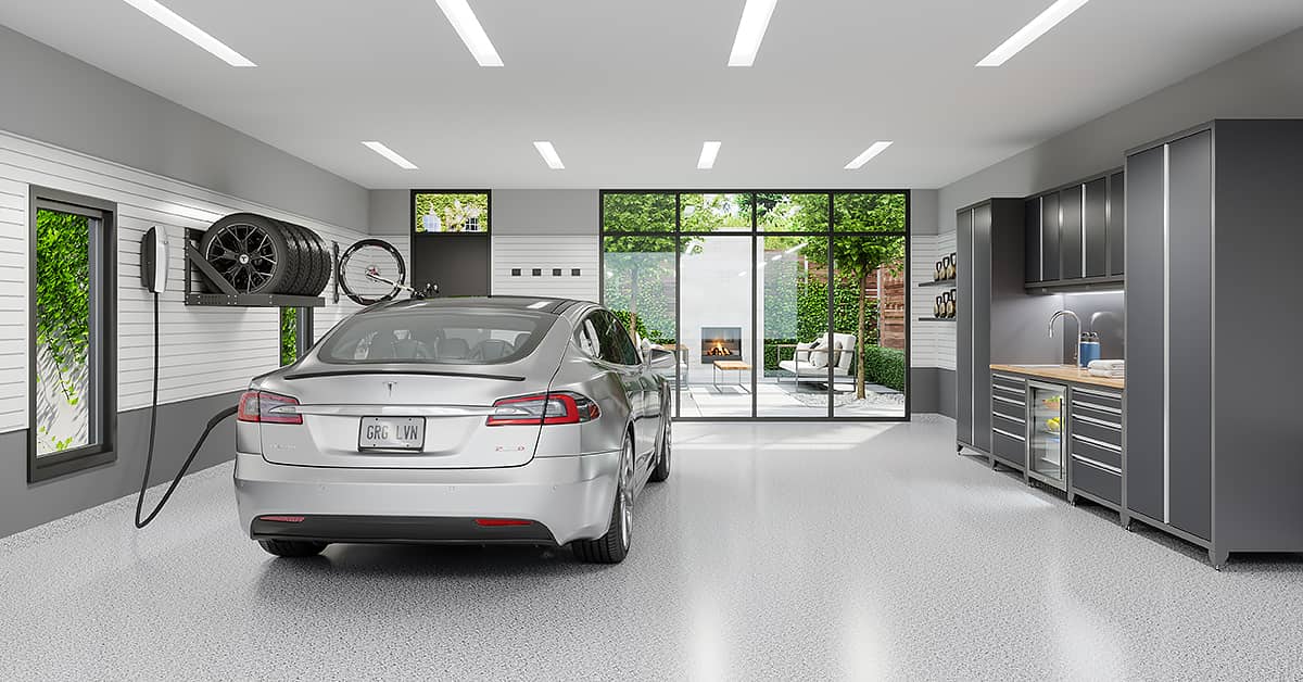 electric vehicle charging in garage