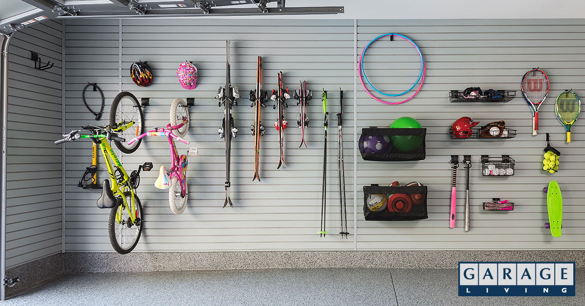 garage visual clutter slatwall