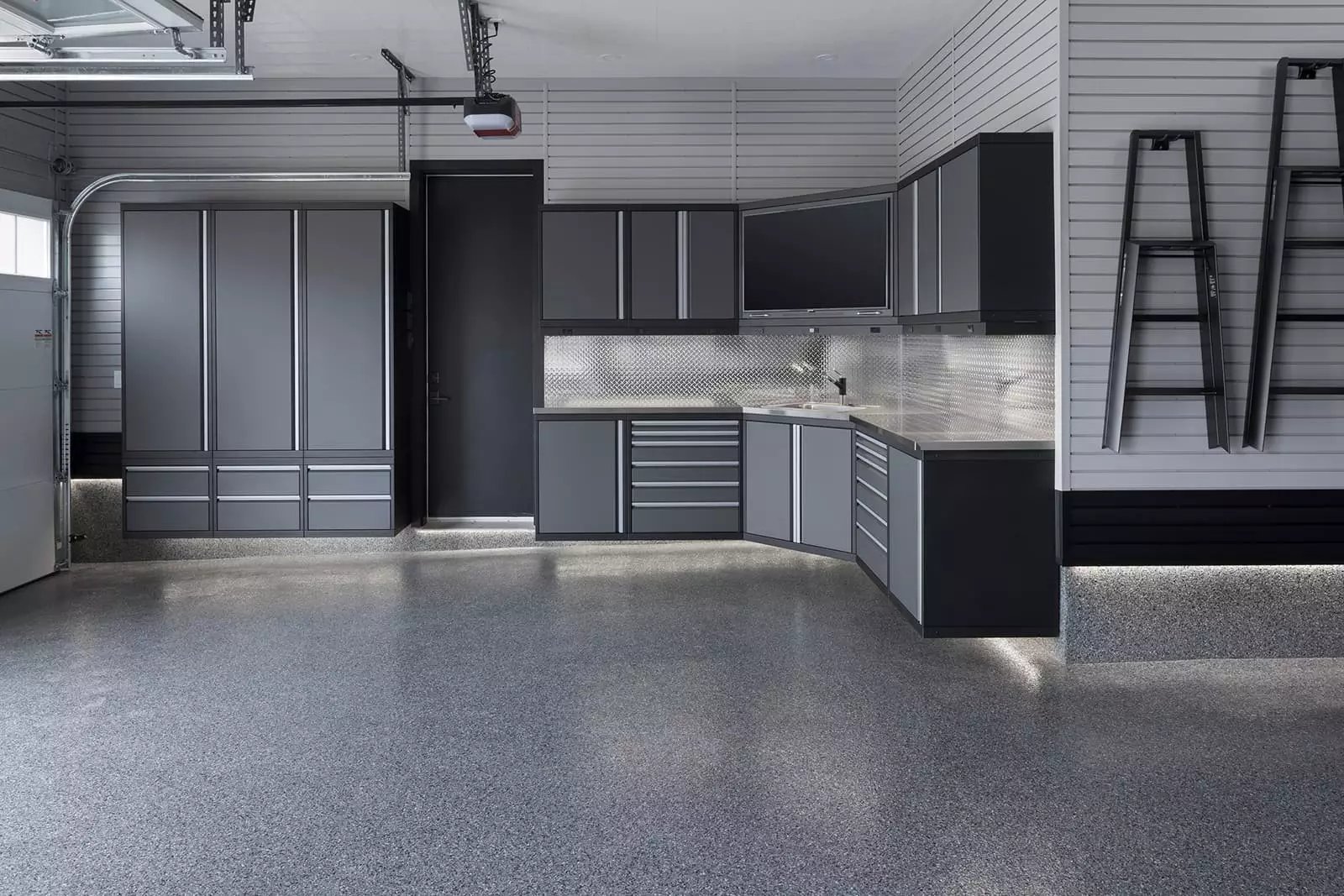  Custom Steel cabinetry - garage living